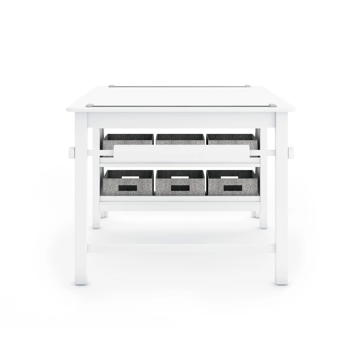 Martha Stewart Kids Knutseltafel met Krukken Linen White Papierrol