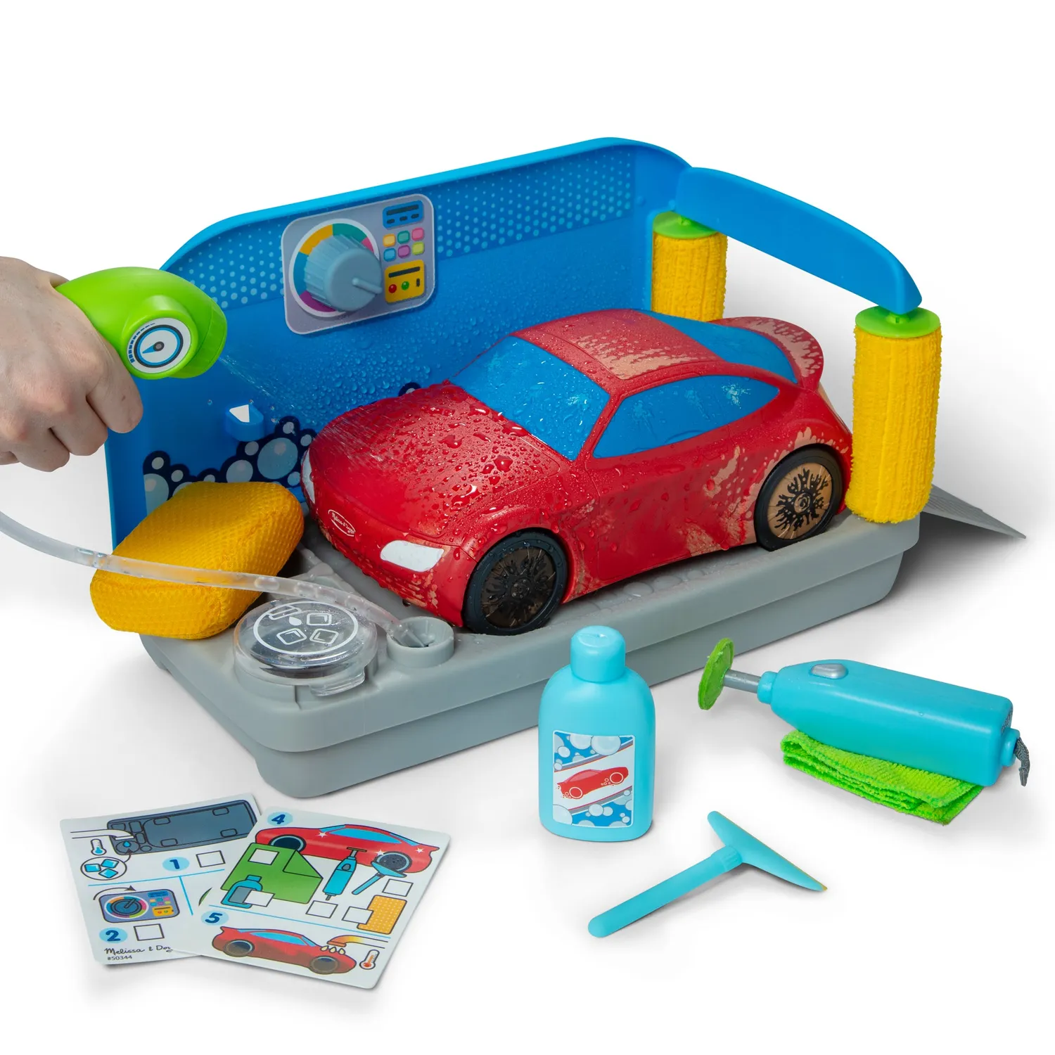 Melissa & Doug Spray & Shine autowasstraat speelset auto