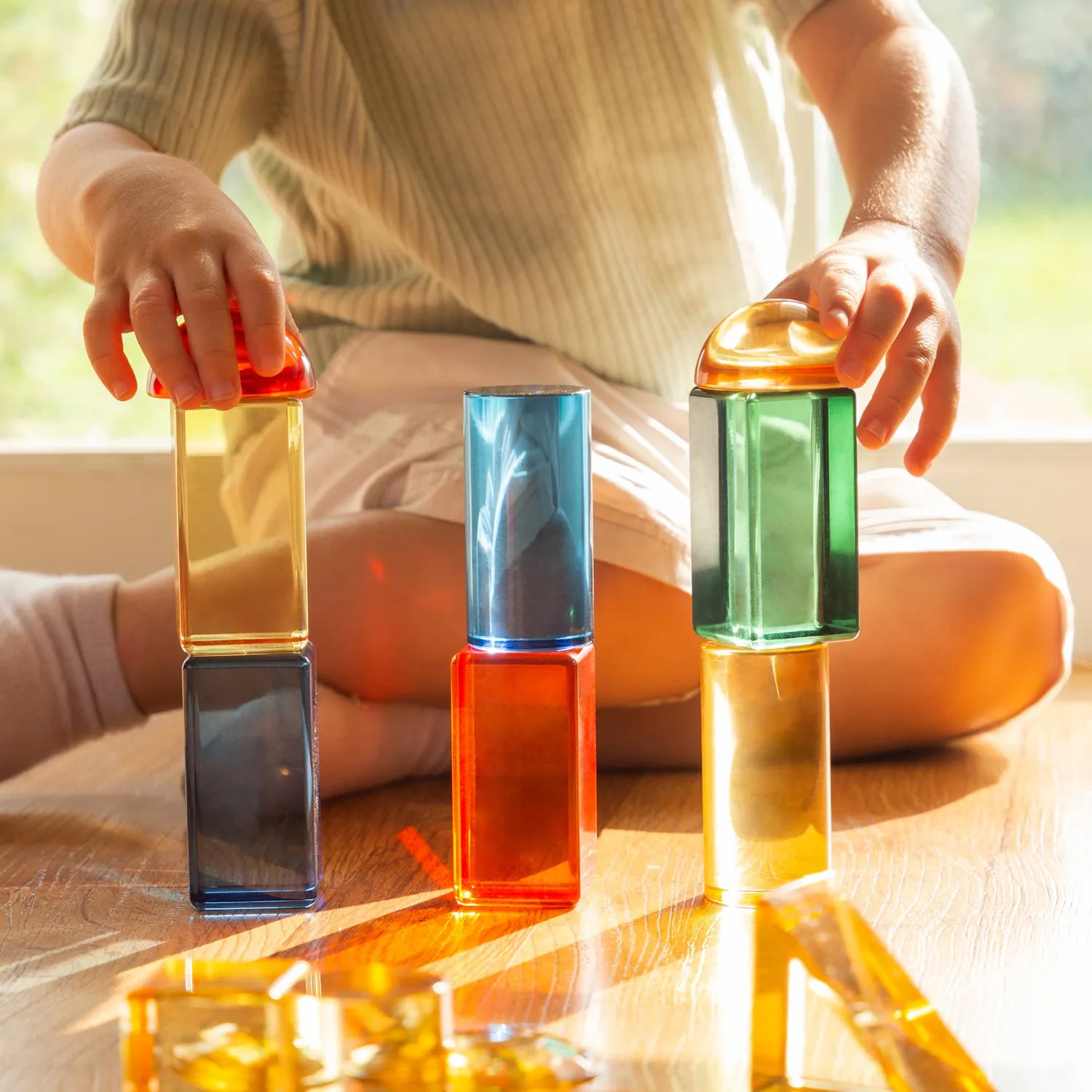 Guidecraft Light Color Toddler Loose Parts STEM kit