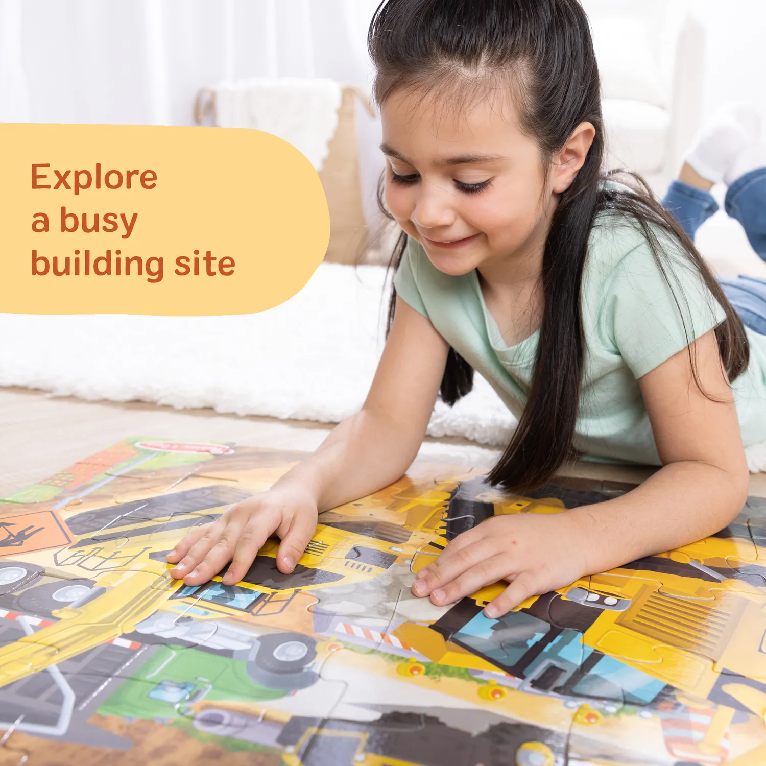 Melissa & Doug Building Site Vloerpuzzel 48 Stukjes