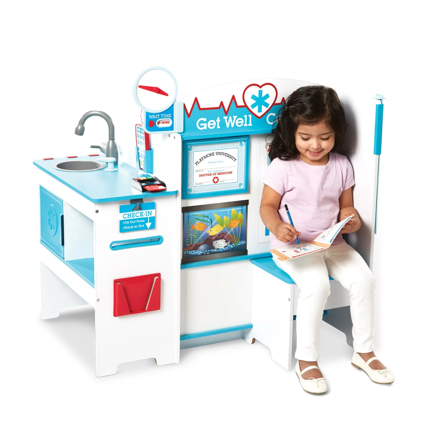 Melissa & Doug Get Well Doctor Activity Center Dokterspraktijk hout