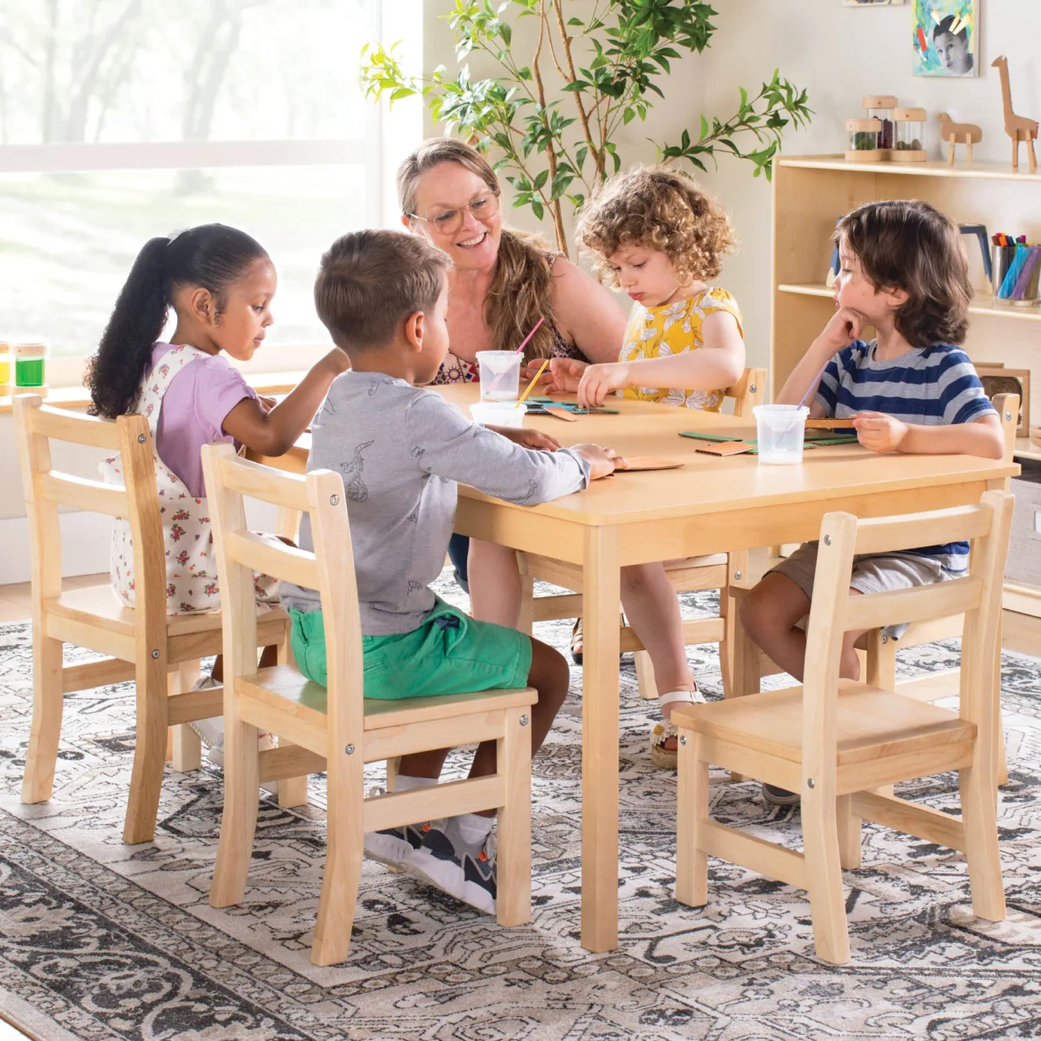 Guidecraft EdQ Classroom 30x48 kindertafel krasvast
