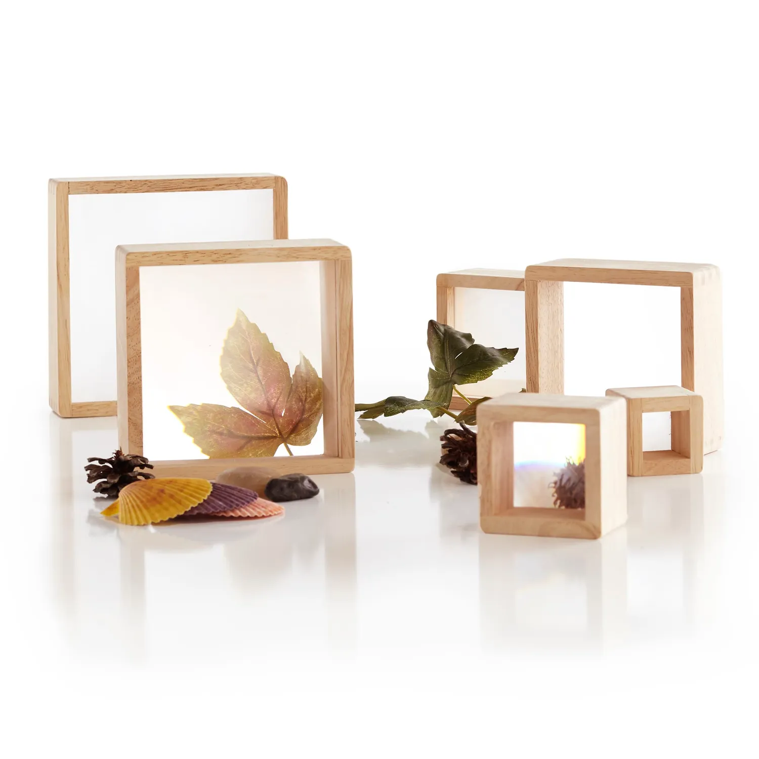 Guidecraft Magnification Blocks vergrootblokken 6 stuks hout