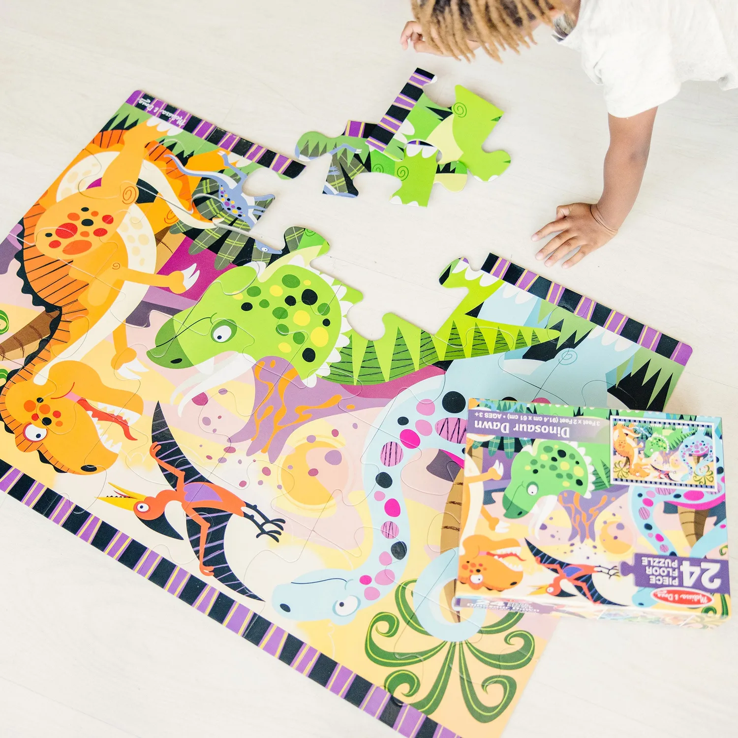 Melissa & Doug Dinosaur Dawn vloerpuzzel 24 stukjes