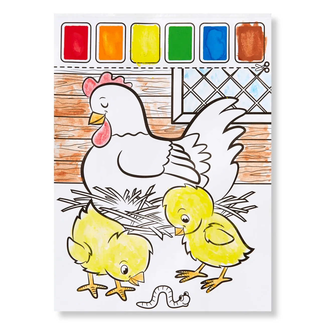 Melissa & Doug Farm Animals waterschilderboek 20 paginas