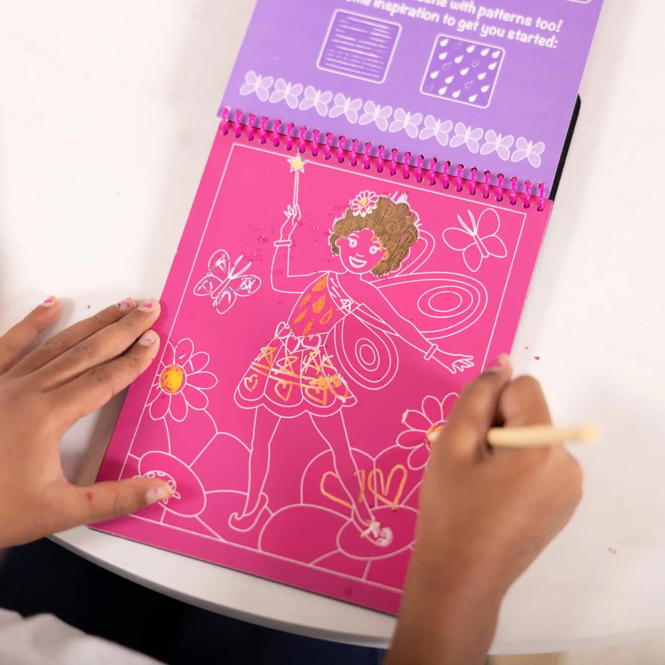 Melissa & Doug On the Go Fairy Tales krasboek 12 platen