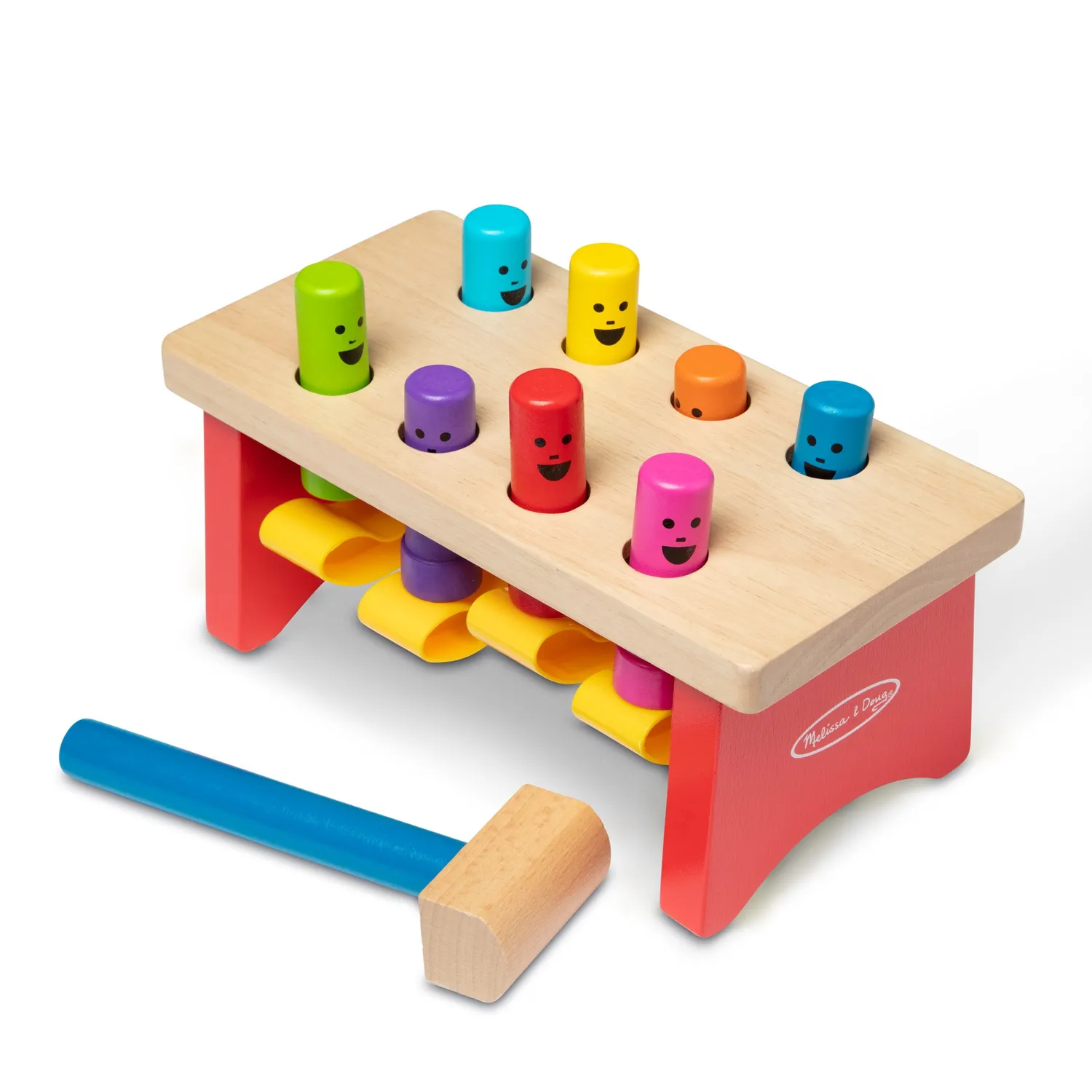 Melissa & Doug Deluxe Pounding Bench hamerbank hout 8 pinnen