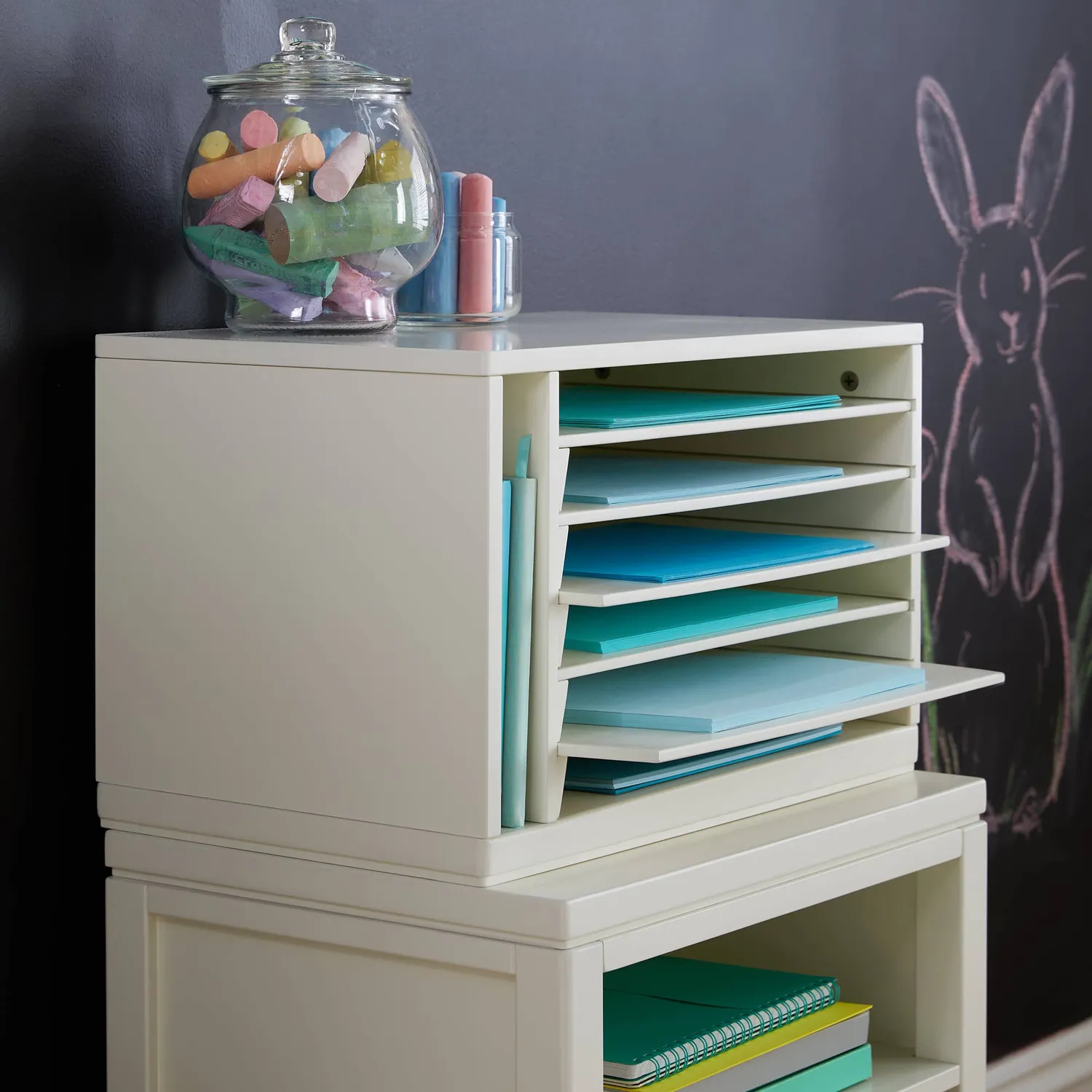 Guidecraft Martha Stewart Kids Paper Organizer opberger wit