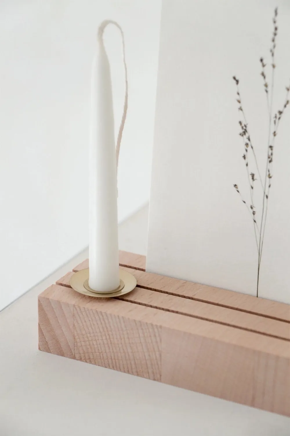 Hold it Reminisce houder beuken 26 cm met vaasje