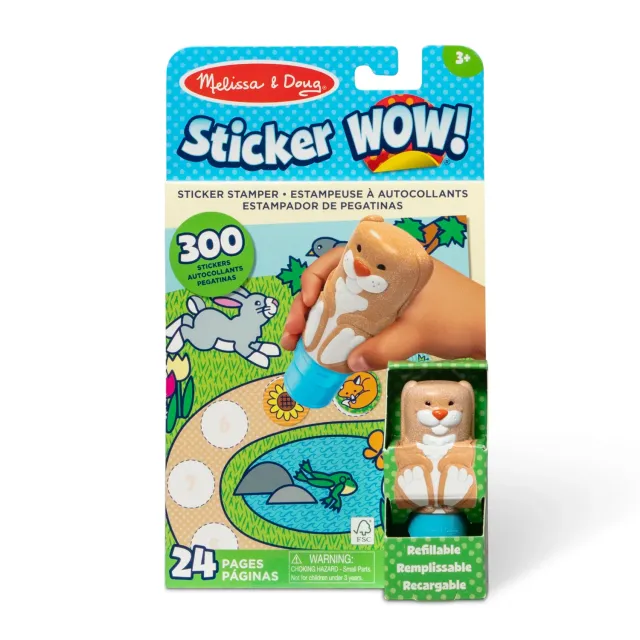 Melissa & Doug Sticker WOW Bunny stickerboek met stamper