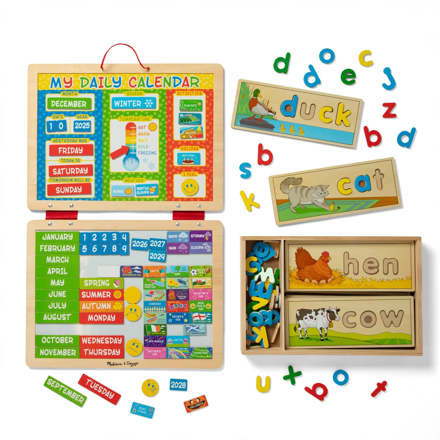 Melissa & Doug Early Learner Gift Bundle leerset 2-delig hout