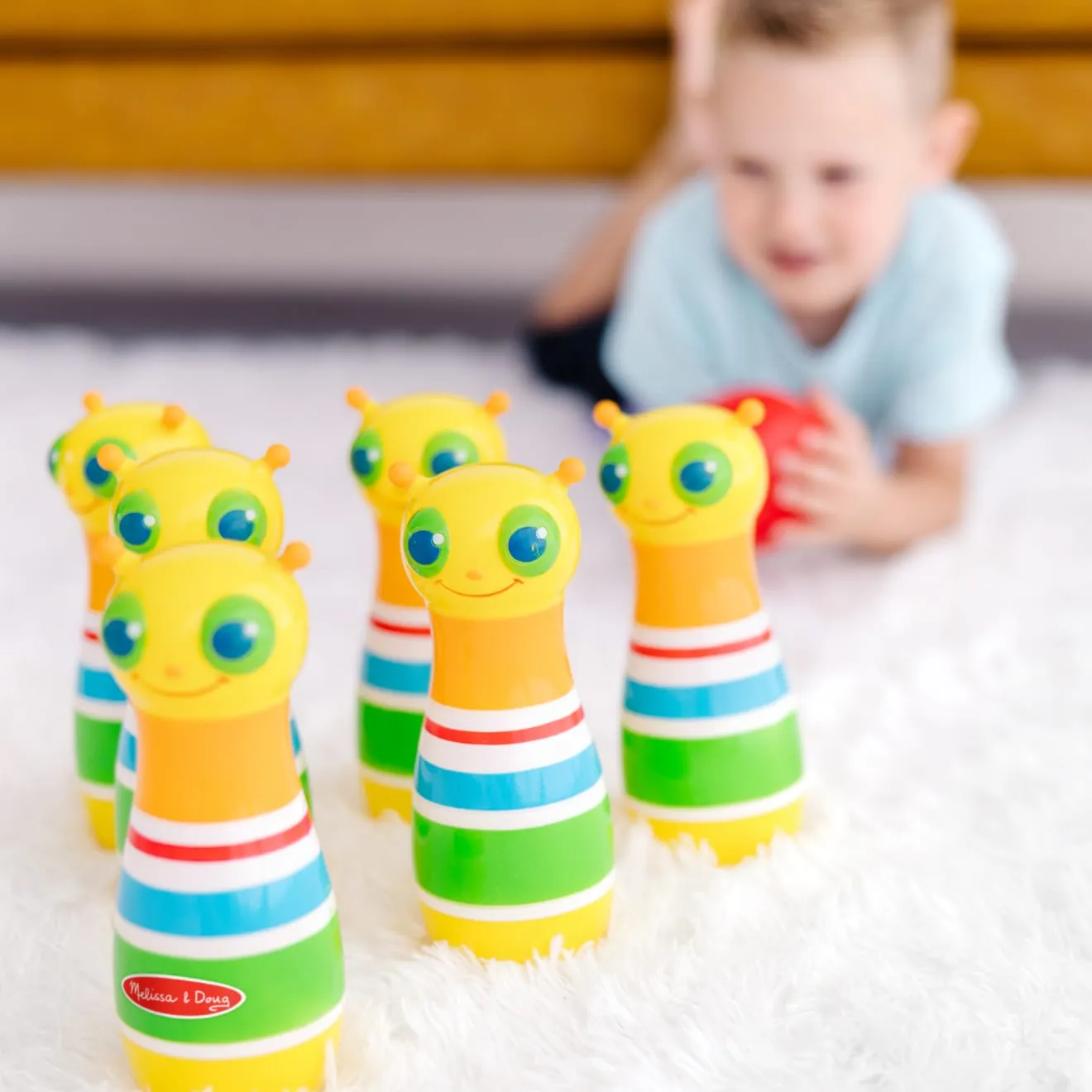 Melissa & Doug Giddy Buggy bowlingset 6 kegels bal