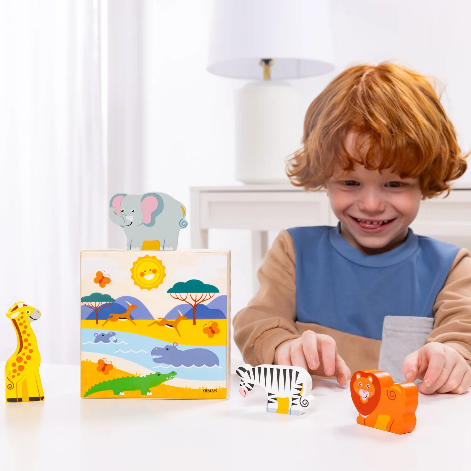 Melissa & Doug Houten Safari Dieren Matchspel 4 stuks