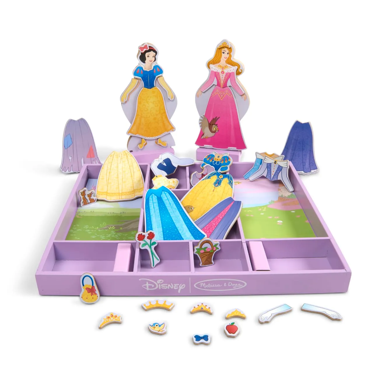 Melissa & Doug Sleeping Beauty Snow White magnetische aankleedpoppen