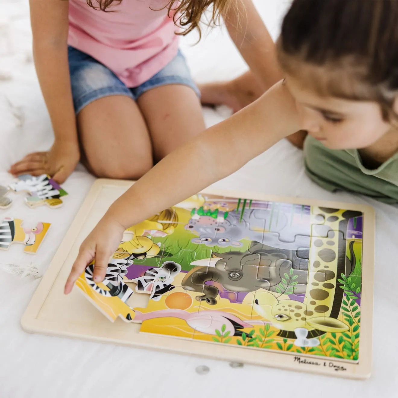 Melissa & Doug African Plains houten puzzel 24 stukjes