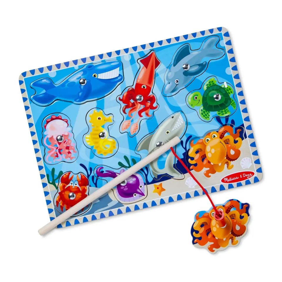 Melissa & Doug Fishing magnetisch visspel puzzel 10-delig hout
