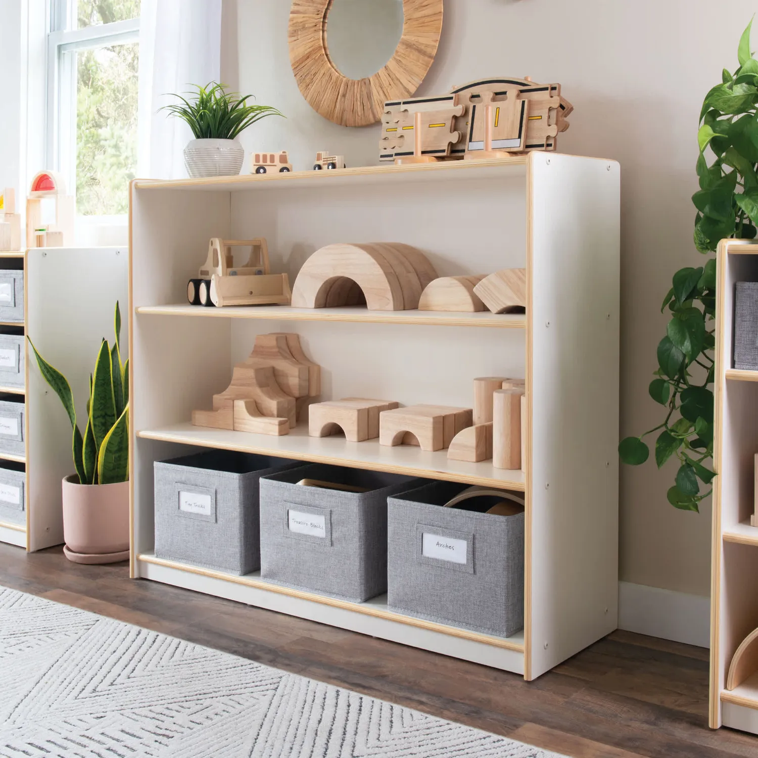 Guidecraft EdQ 3-Shelf Open Storage 36" opbergkast 3 vakken