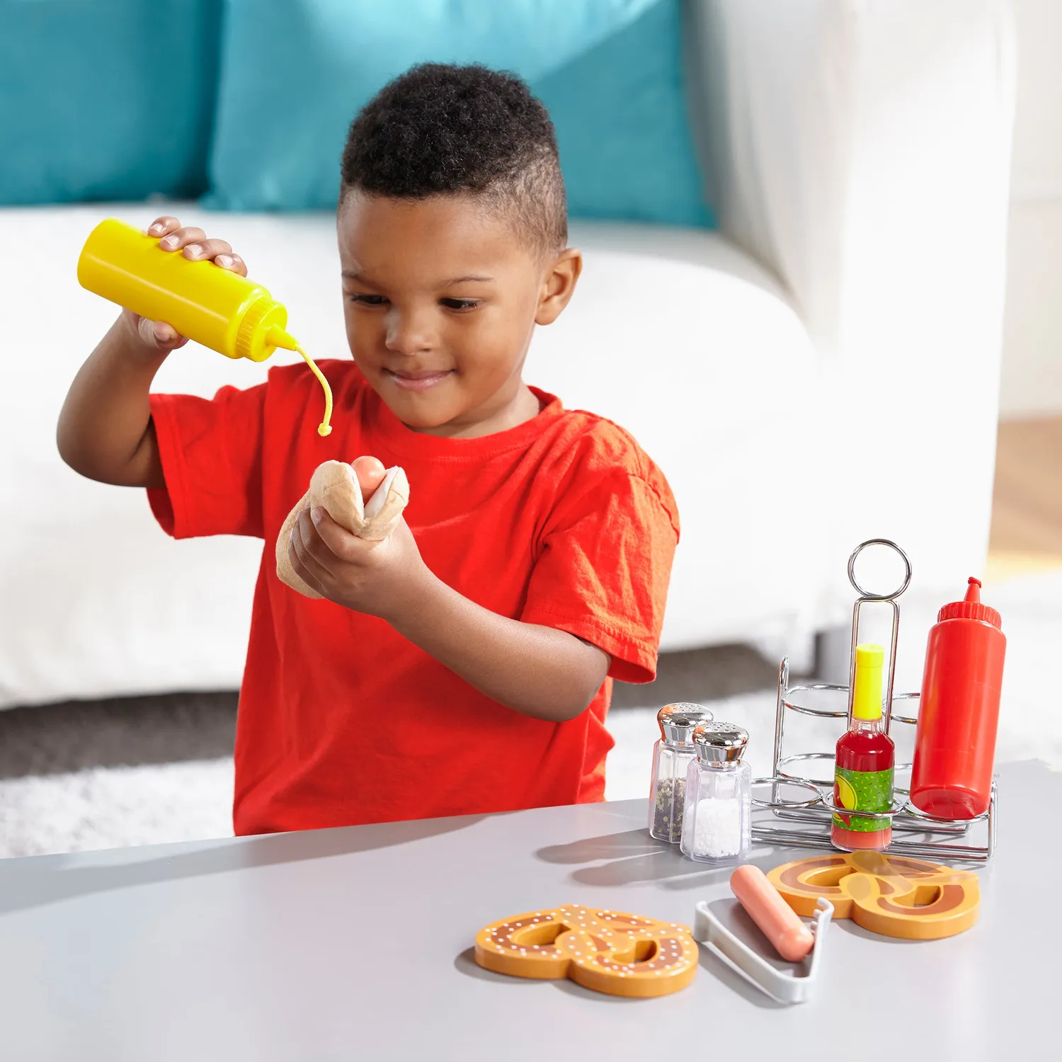 Melissa & Doug Condiments speelgoed keukenset 6-delig