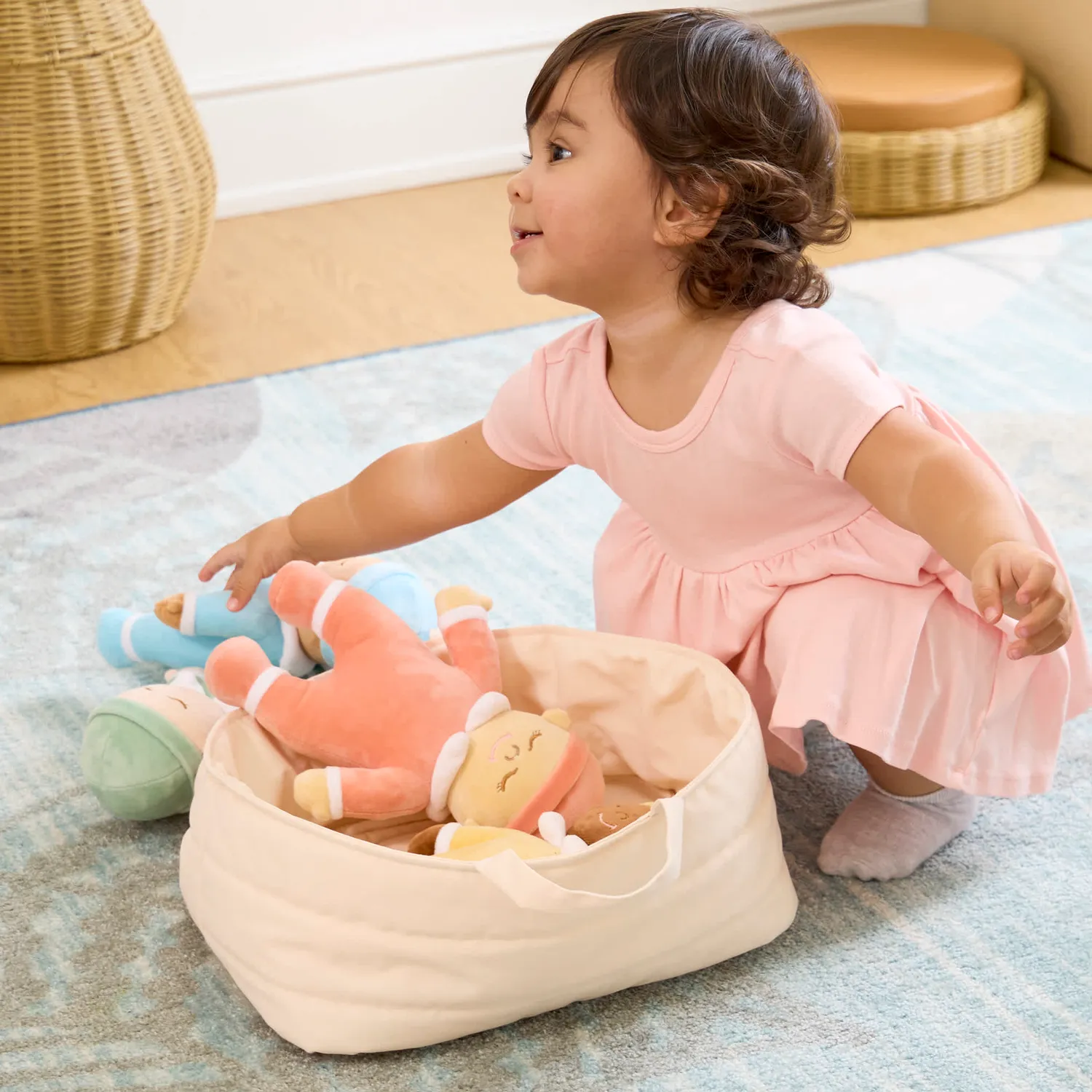 Guidecraft Cuddle Dolls knuffelpoppen set van 4