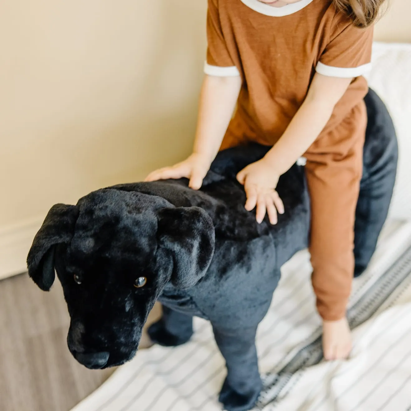 Melissa & Doug Black Lab knuffel reuze zwarte labrador