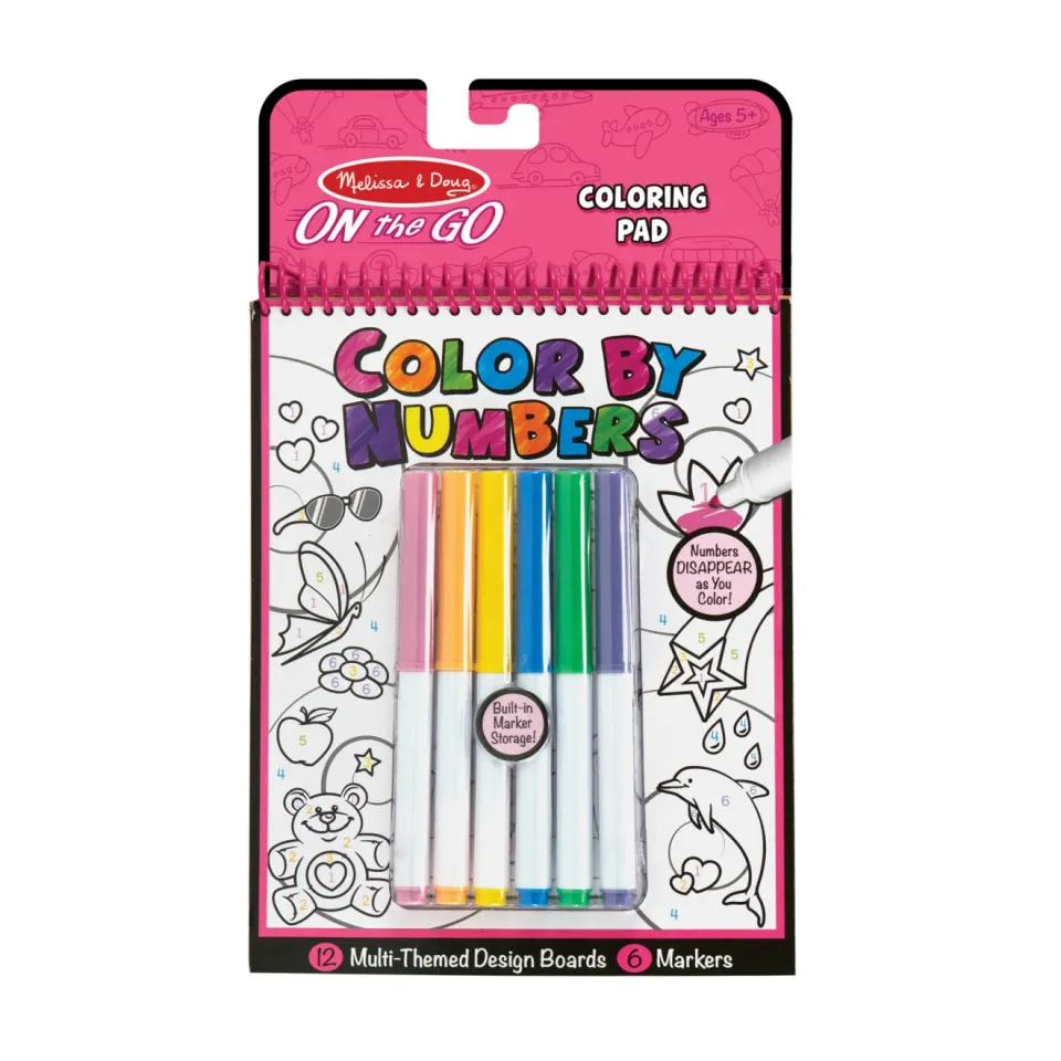 Melissa & Doug On the Go Kleuren op Nummer borden 12 stuks
