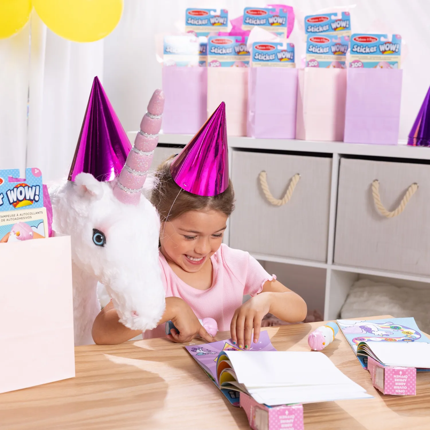 Melissa & Doug Sticker WOW Unicorn stickerboek 12-pack