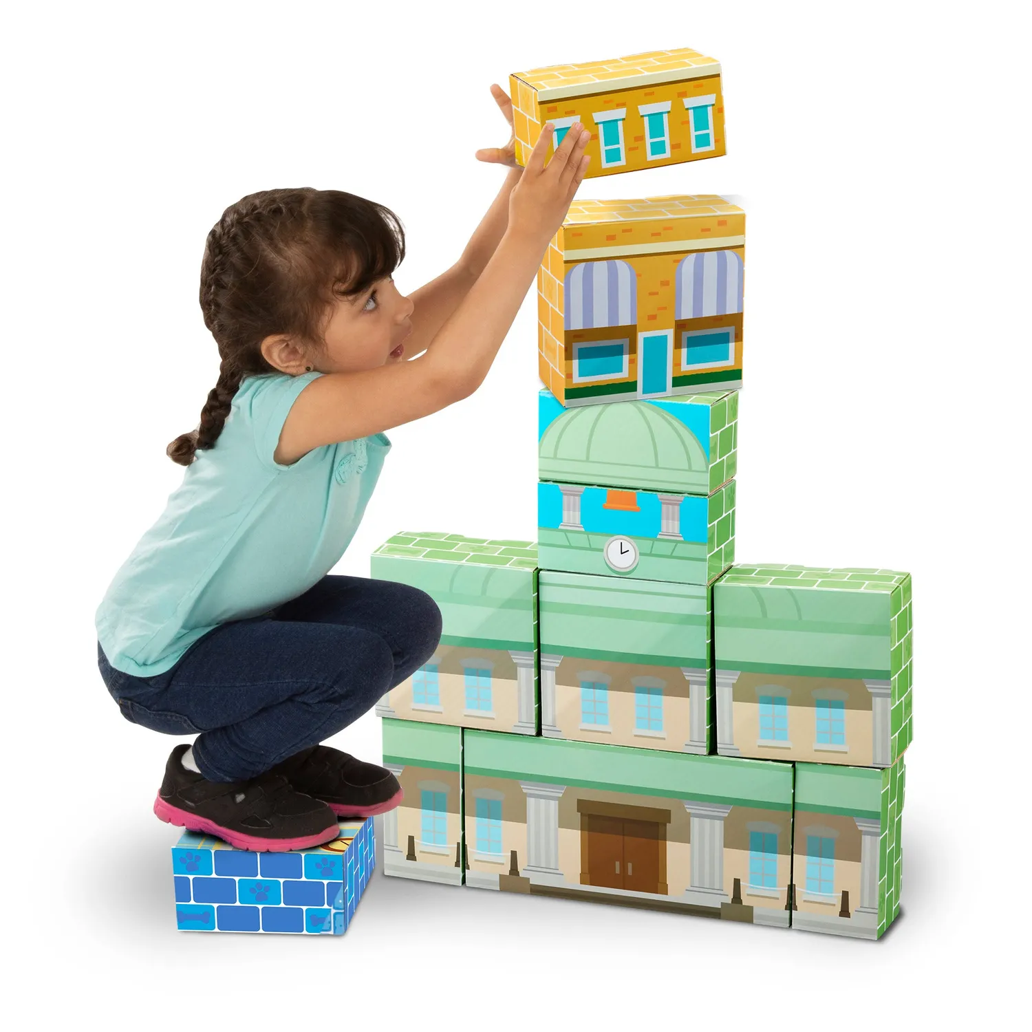 Melissa & Doug PAW Patrol Jumbo Cardboard Blocks bouwblokken 37 stuks karton
