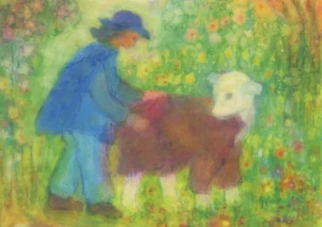 Ginger Fairy Angela Koconda Der gute Hirte kaart 10x15 herder