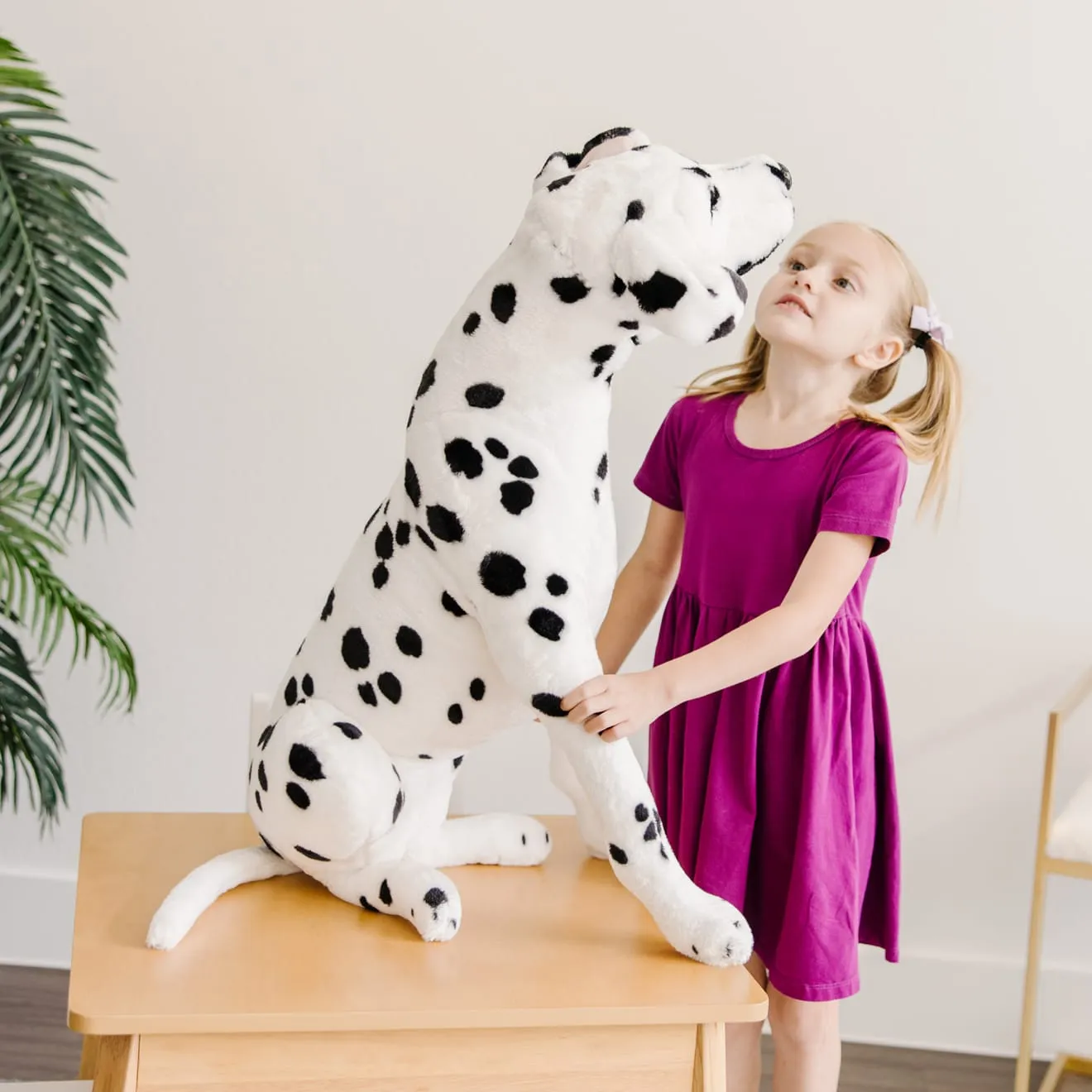 Melissa & Doug Dalmatiër Reuzenknuffel Groot Gevlekt