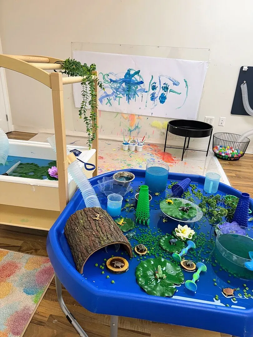 Guidecraft Sensory System zand- en watertafel met baldakijn