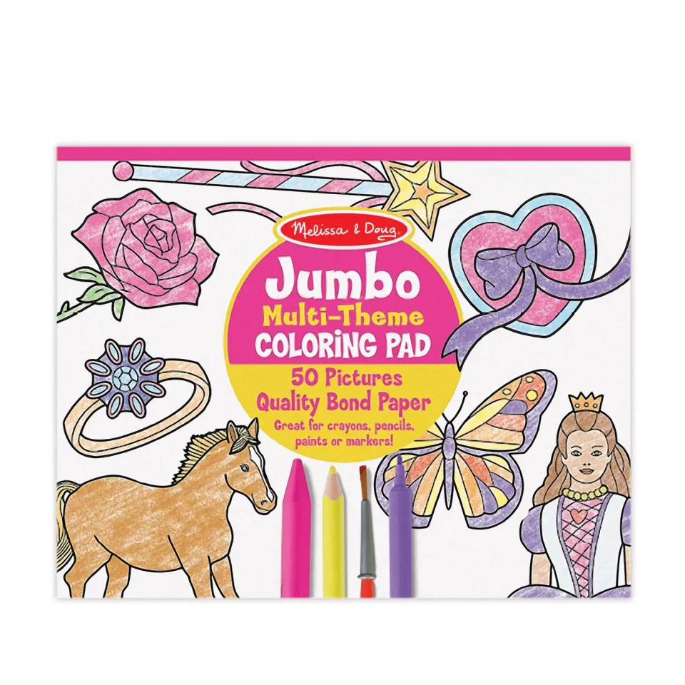 Melissa & Doug Jumbo Paarden kleurblok 50 pagina's extra groot