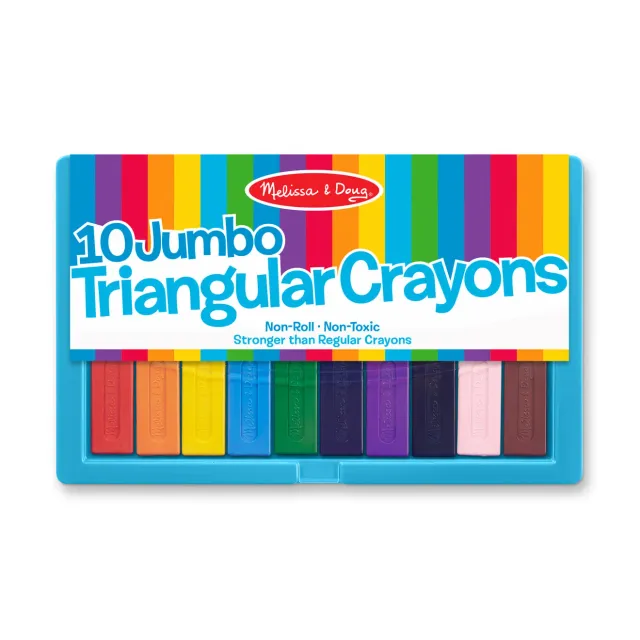 Melissa & Doug Jumbo Triangular Crayons krijtjes driehoekig