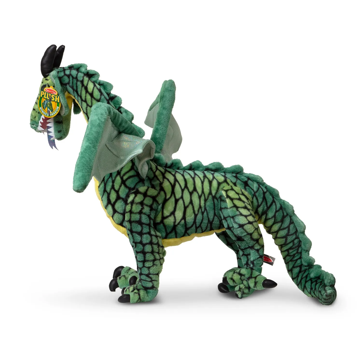 Melissa & Doug Draak Knuffel XL Groen