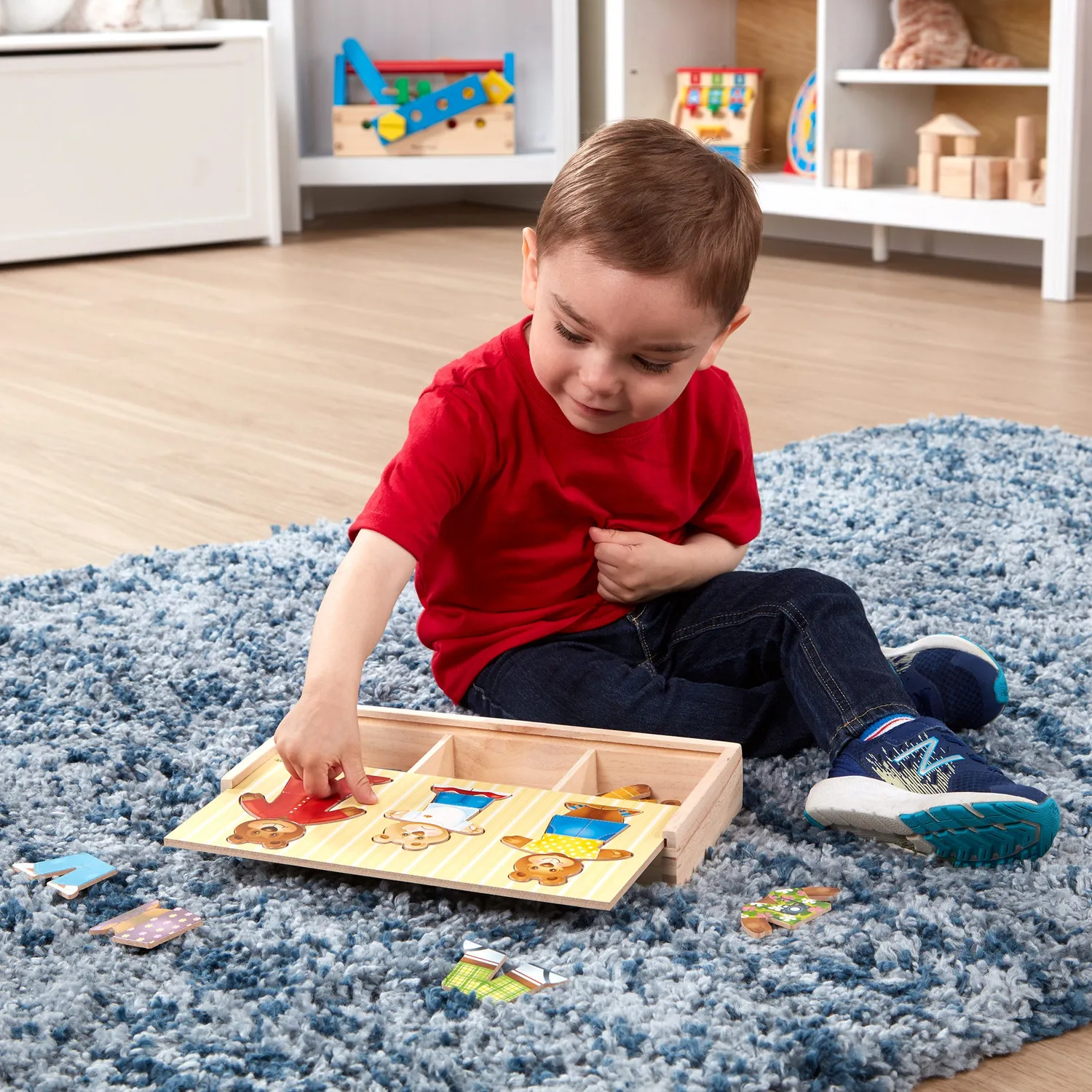 Melissa & Doug Bear Family houten puzzel 45 dlg