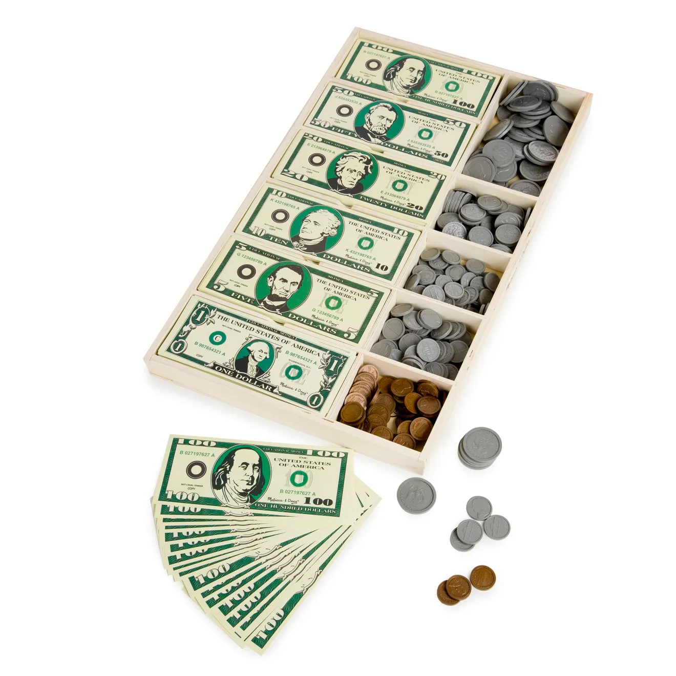 Melissa & Doug Classic speelgeld set winkeltje 50 stuks
