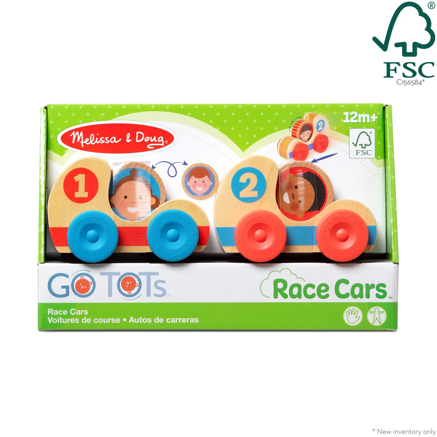 Melissa & Doug GO Tots Houten Raceauto’s 2 Stuks Peuter