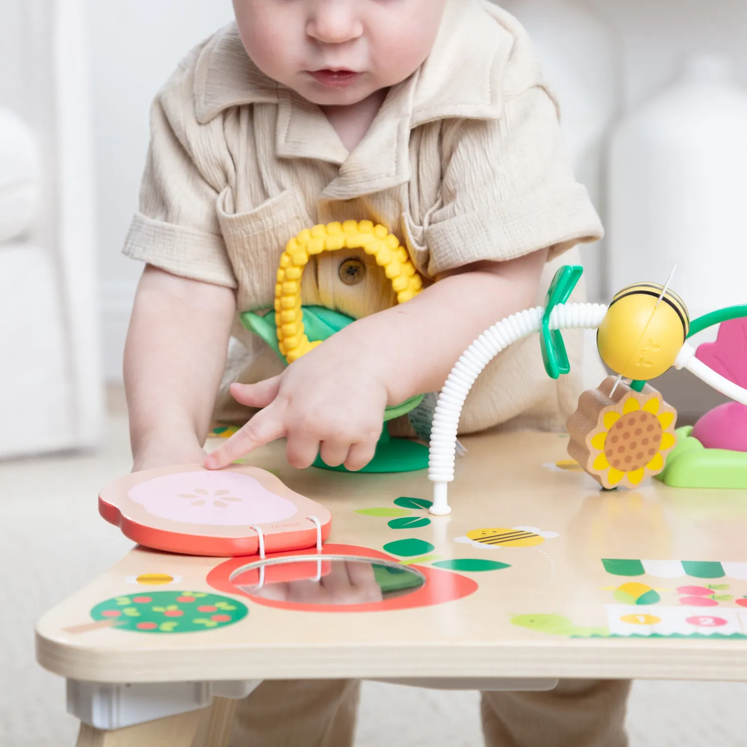 Melissa & Doug Farmers Market 3-in-1 activiteitencentrum baby hout