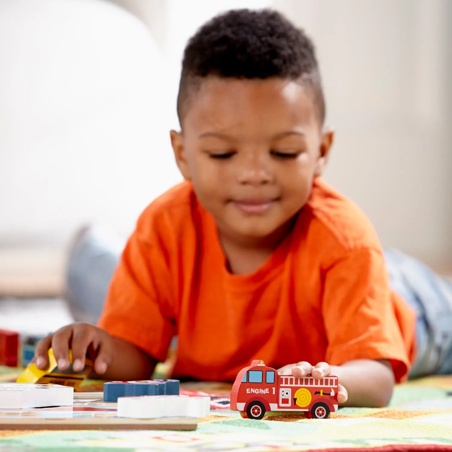 Melissa & Doug Vehicles Chunky Puzzle houten puzzel 9 stuks