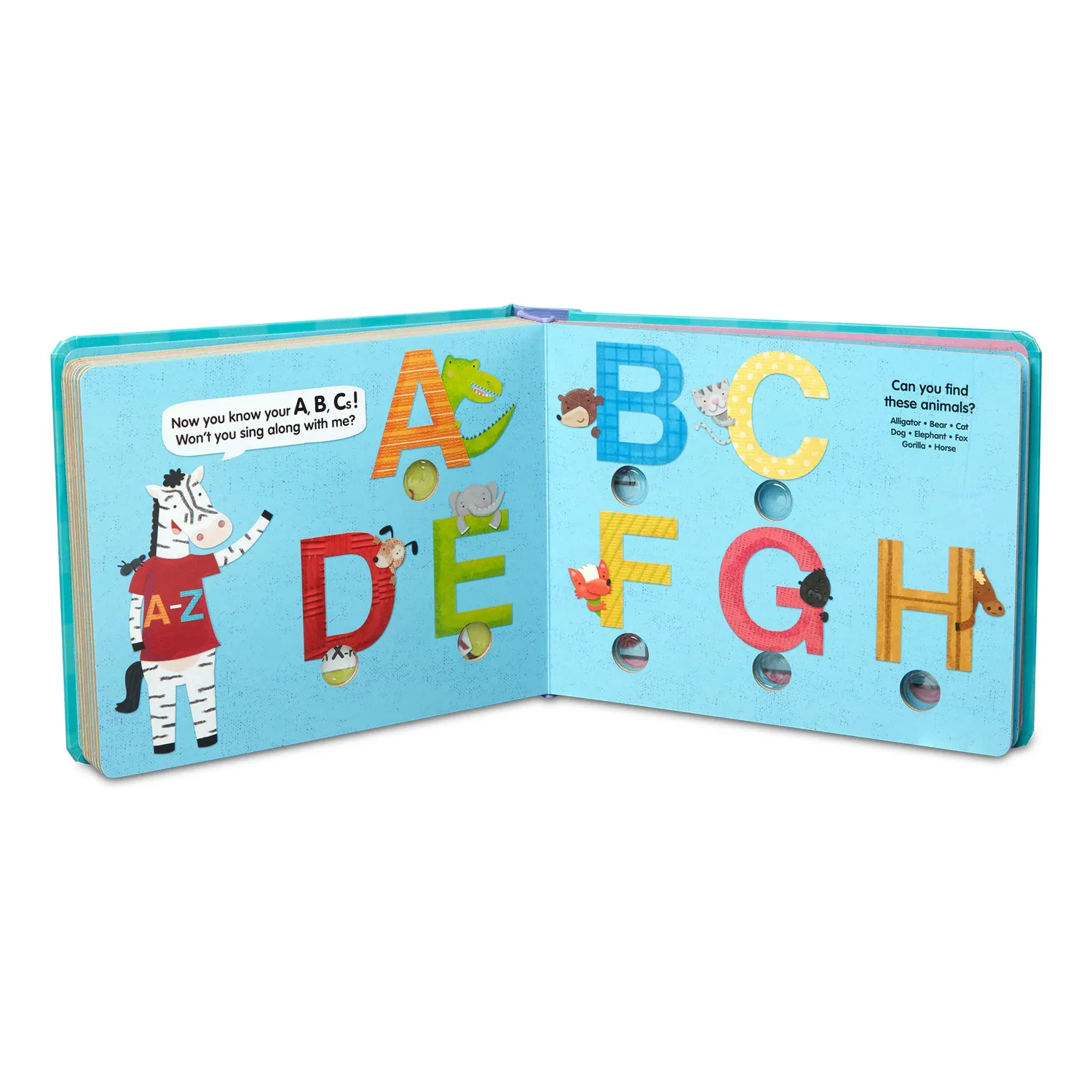 Melissa & Doug Poke-a-Dot ABC zoekboek met klikknopjes
