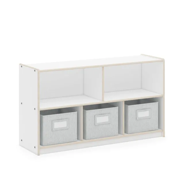 Guidecraft EdQ Opbergkast 5-Vaks met Bakken 24 inch Naturel