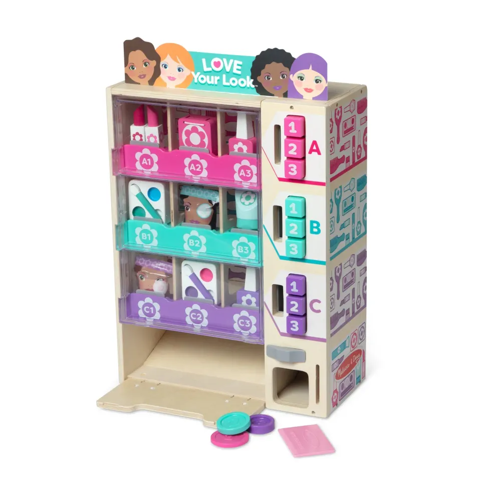 Melissa & Doug Sort Stock Select Beauty Kiosk automaat 9-delig