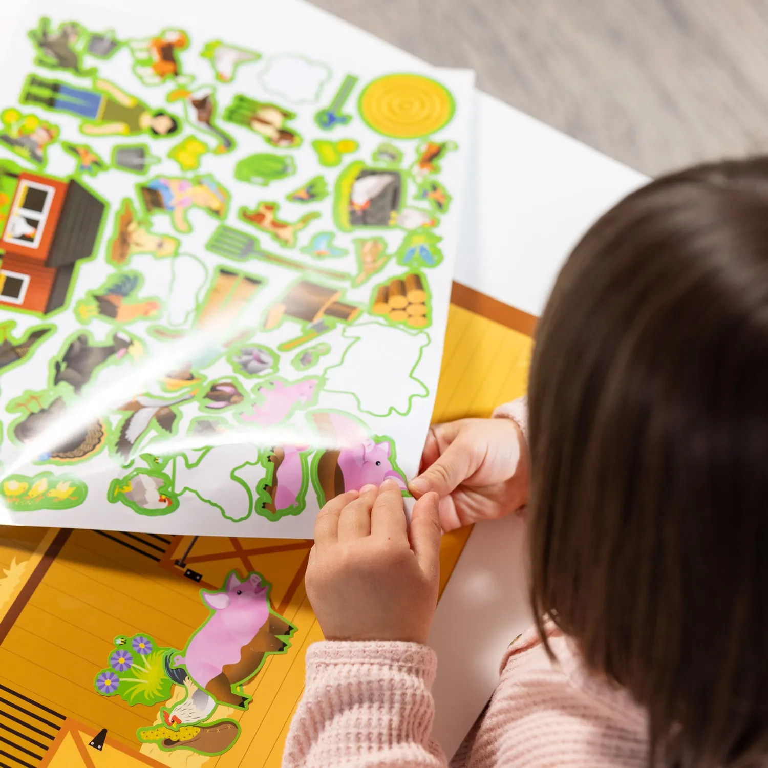 Melissa & Doug Boerderij stickerboek herbruikbaar 280 stickers vanaf 3 jaar