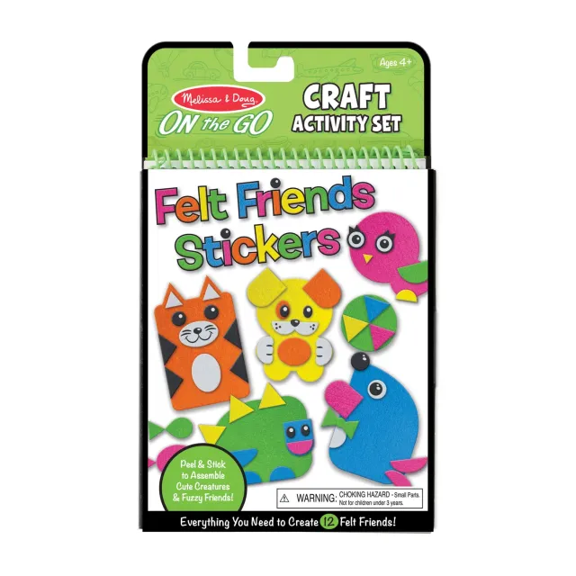 Melissa & Doug On-the-Go Felt Friends knutselset vilt 4 scenes