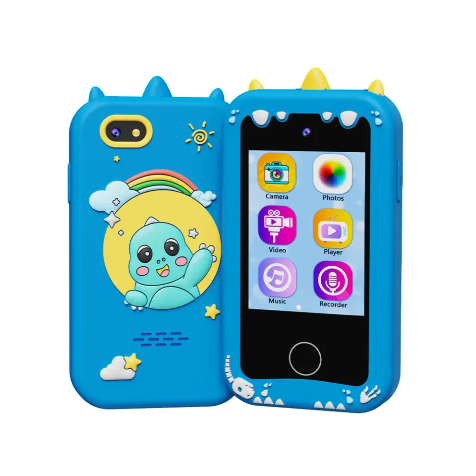 KOKODI Kids Smart Phone Full Screen speeltelefoon roze eenhoorn