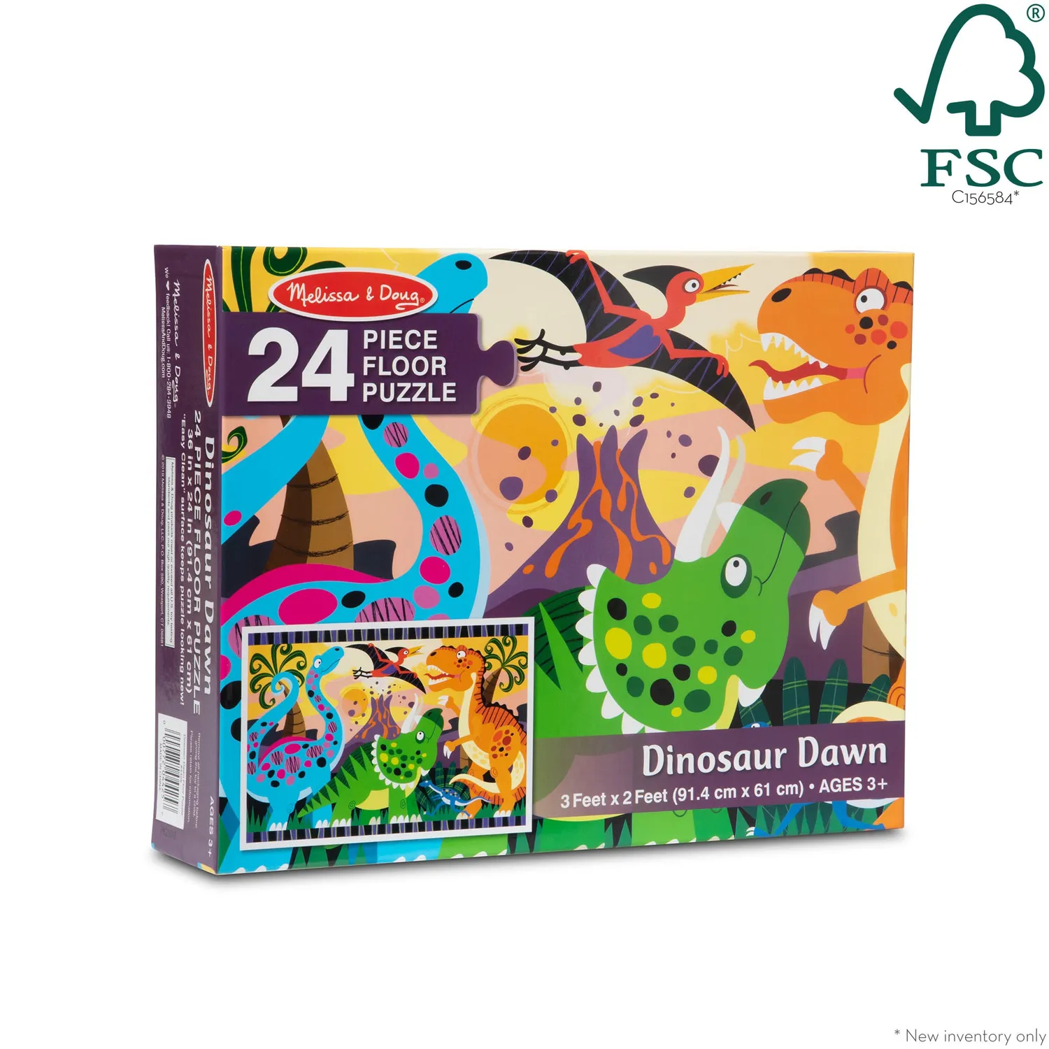 Melissa & Doug Dinosaur Dawn vloerpuzzel 24 stukjes