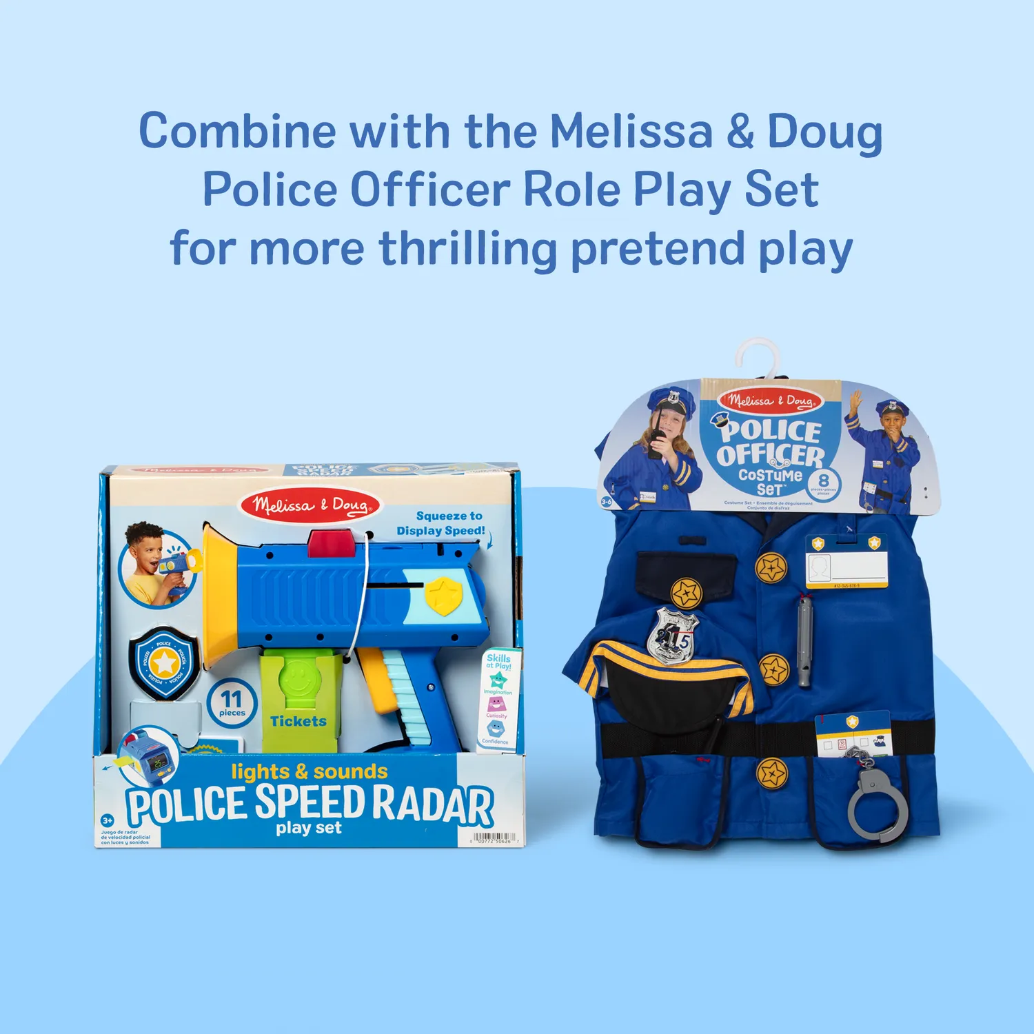 Melissa & Doug Police Speed Radar politieset licht-geluid 3-5 jaar