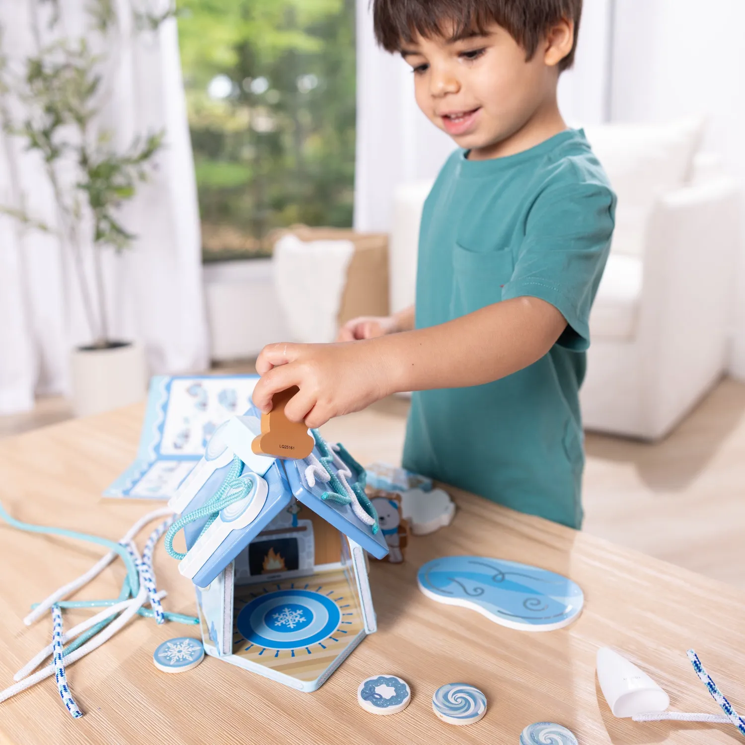 Melissa & Doug peperkoekhuis hout Winter Frost speelset