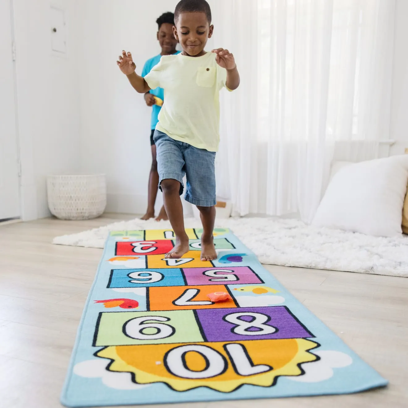 Melissa & Doug Hop & Count hinkelmat met pittenzakjes antislip