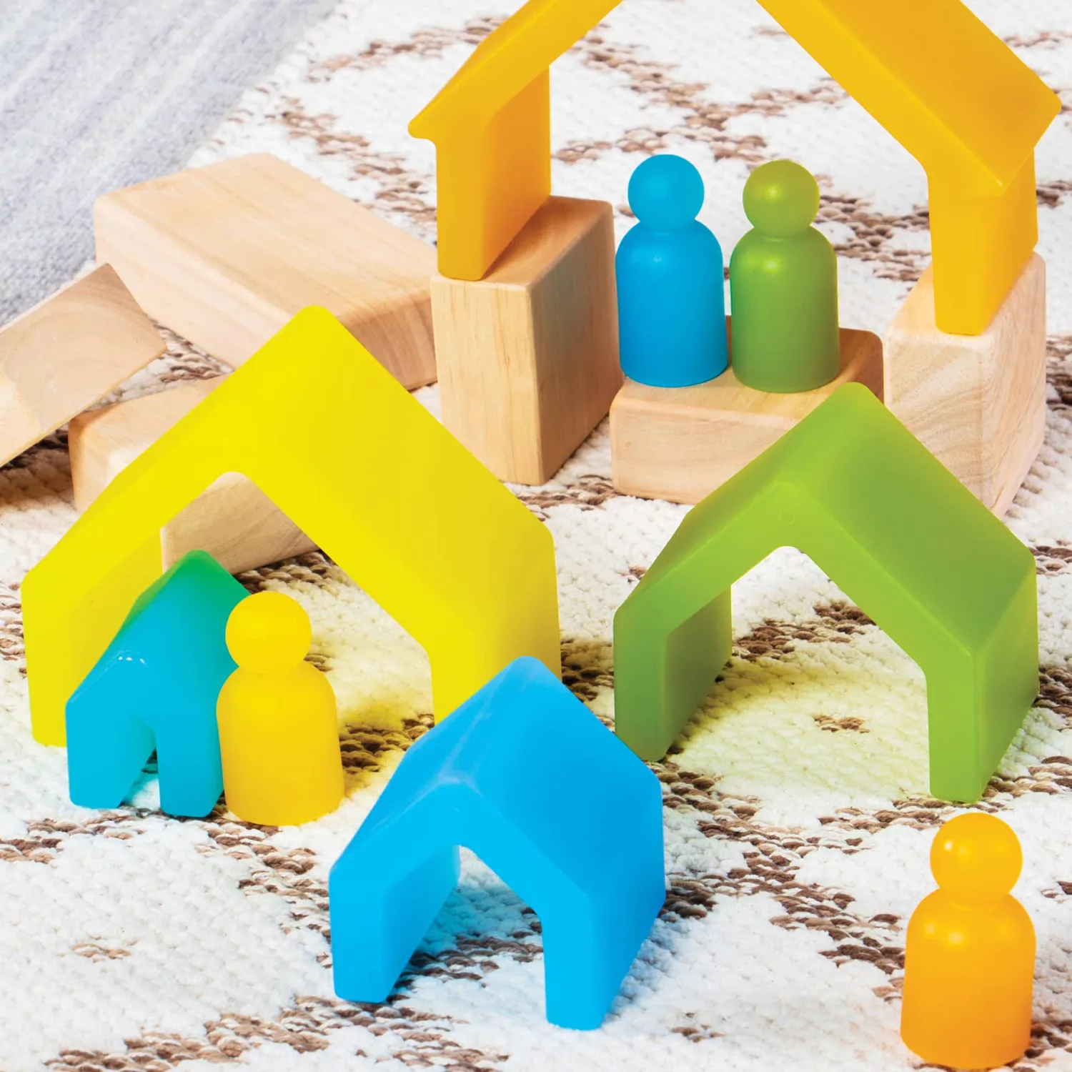 Guidecraft Discovery Stackers House stapeltoren natuurlijk