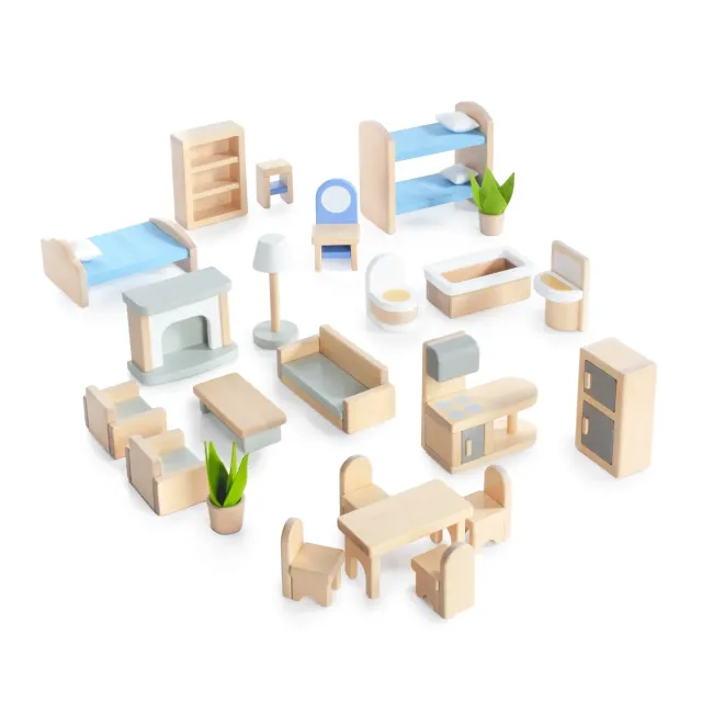 Guidecraft Modern Home Dollhouse meubelset 24-delig